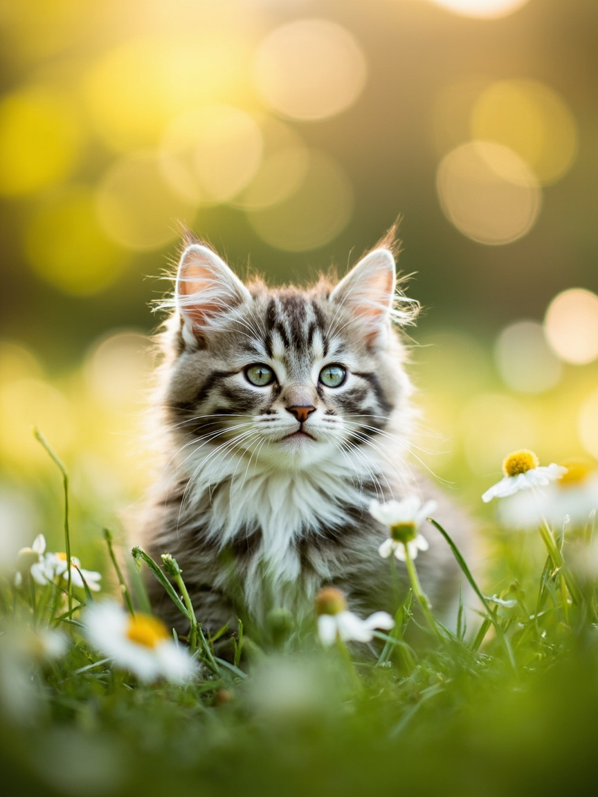 Cat exploring outdoors